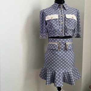 Elisabetta Frenchi - Two Piece Skirt and Top Set - Size 38